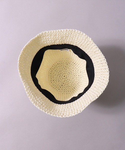 BAYBLO（ベイブロ）の「(CR)【サイズ調節可能】サマー クローシェハット（ハット・レディース・ブラック/ナチュラル/ベージュ・FREE）」の16枚目の写真
