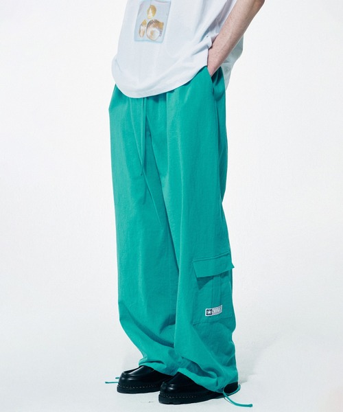 SCULPTOR（スカルプター）の「Linen Cargo Jogger Pants/リネンカーゴジョガーパンツ（カーゴパンツ・レディース・ブラック/ホワイト/ブルー系その他・MEDIUM/LARGE）」の3枚目の写真