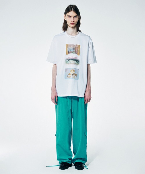 SCULPTOR（スカルプター）の「Linen Cargo Jogger Pants/リネンカーゴジョガーパンツ（カーゴパンツ・レディース・ブラック/ホワイト/ブルー系その他・MEDIUM/LARGE）」の5枚目の写真