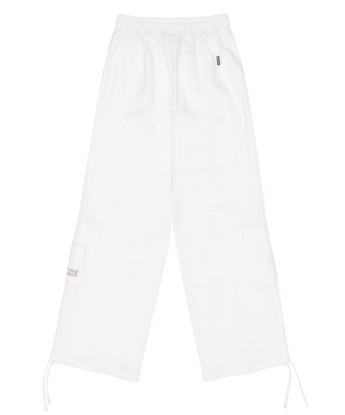 SCULPTOR（スカルプター）の「Linen Cargo Jogger Pants/リネンカーゴジョガーパンツ（カーゴパンツ・レディース・ブラック/ホワイト/ブルー系その他・MEDIUM/LARGE）」の16枚目の写真