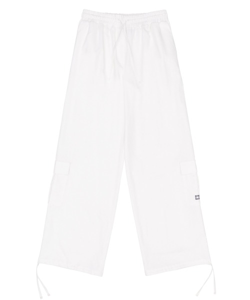 SCULPTOR（スカルプター）の「Linen Cargo Jogger Pants/リネンカーゴジョガーパンツ（カーゴパンツ・レディース・ブラック/ホワイト/ブルー系その他・MEDIUM/LARGE）」の12枚目の写真