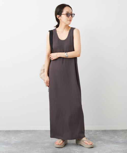 【美品】Plage リブタンクワンピース プラージュ 38 ブラック plage（プラージュ）の「《追加》リブタンクワンピース