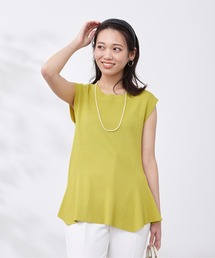 Chez toi | ペプラムフレンチスリーブプルオーバー(ニット/セーター)