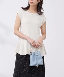 Chez toi | ペプラムフレンチスリーブプルオーバー(ニット/セーター)