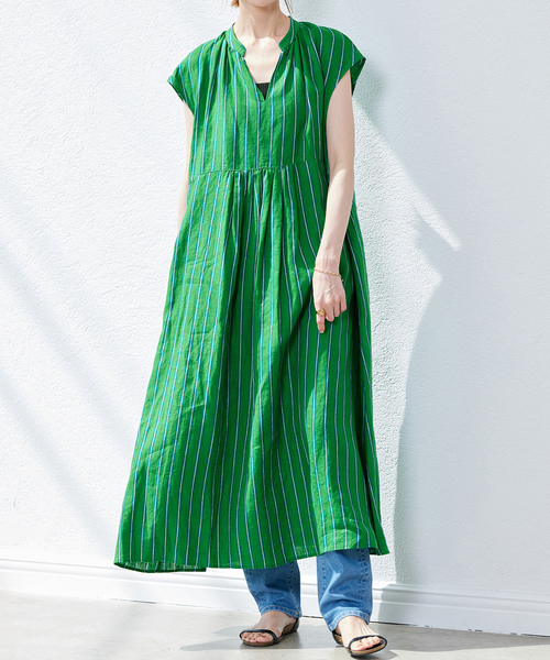 JOURNAL STANDARD リネンカフタンギャザーワンピース　36 美品 JOURNAL STANDARD（ジャーナルスタンダード）の「リネンカフタン