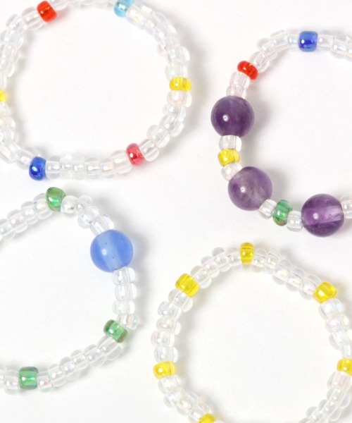 niko and...（ニコアンド）の「ビーズ4セットリング（リング・レディース・その他/グリーン/レッド・0）」の5枚目の写真