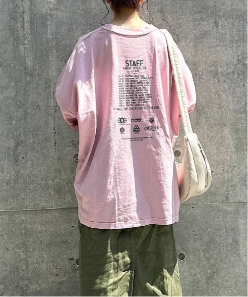 niko and...(ニコアンド)の「BIGアソートROCKTシャツ(Tシャツ/カットソー・レディース・ピンク/チャコール/ブラック/オフホワイト・FREE)」の16枚目の写真