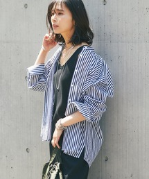 RIVE DROITE | ストライプバンドカラーシャツ(シャツ/ブラウス)