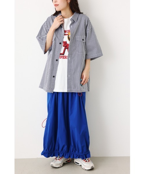 RODEO CROWNS WIDE BOWL(ロデオクラウンズワイドボウル)の「SHARE S/S BIG シャツ(シャツ/ブラウス・レディース・ブラック/アイボリー/カーキ/ブルー系その他・FREE)」の10枚目の写真