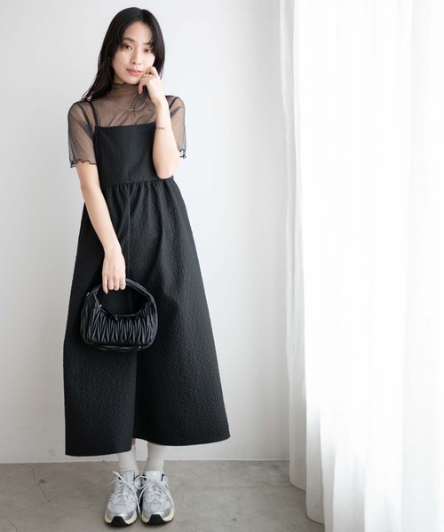 WEGO（ウィゴー）の「WEGO/ラメシアートップス（Tシャツ/カットソー・レディース・ブラック/アイボリー/ブルー・FREE）」の5枚目の写真