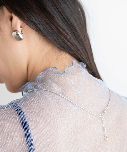 WEGO（ウィゴー）の「WEGO/ラメシアートップス（Tシャツ/カットソー・レディース・ブラック/アイボリー/ブルー・FREE）」の7枚目の写真