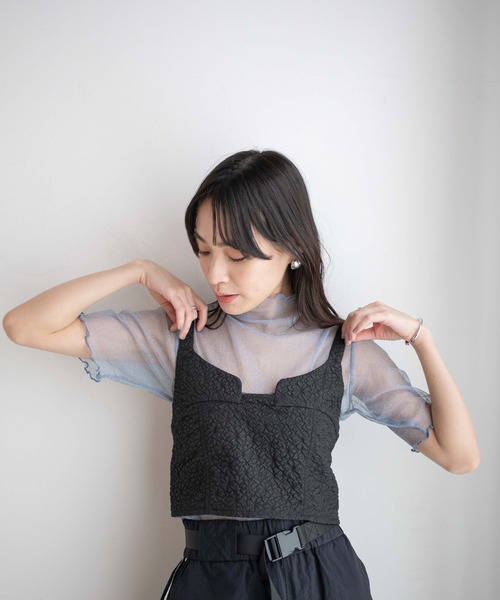 WEGO（ウィゴー）の「WEGO/ラメシアートップス（Tシャツ/カットソー・レディース・ブラック/アイボリー/ブルー・FREE）」の21枚目の写真