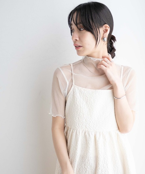 WEGO（ウィゴー）の「WEGO/ラメシアートップス（Tシャツ/カットソー・レディース・ブラック/アイボリー/ブルー・FREE）」の12枚目の写真