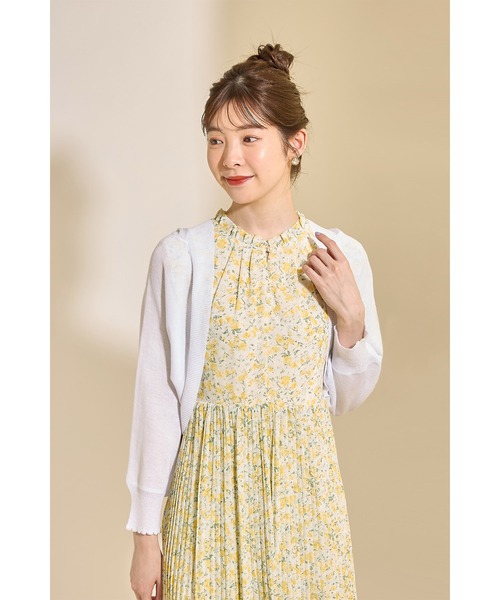 tocco closet（トッコ　クローゼット）の「袖口スカラップラメ入りボレロライクパーカー（パーカー・レディース・ホワイト/ブラック/ピンク・M）」の19枚目の写真