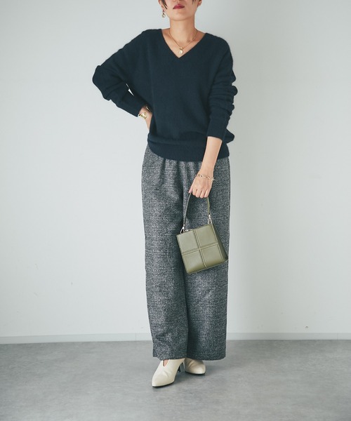 cache cache（カシュ カシュ）の「cache cache/クロスはぎ2WAYショルダー（ハンドバッグ・レディース・ブラック/カーキ/ベージュ・FREE）」の7枚目の写真