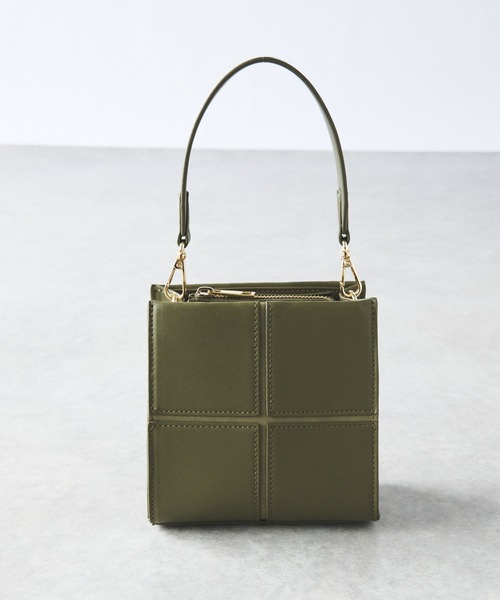 cache cache（カシュ カシュ）の「cache cache/クロスはぎ2WAYショルダー（ハンドバッグ・レディース・ブラック/カーキ/ベージュ・FREE）」の12枚目の写真