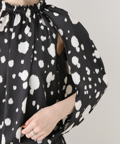 セール】ダルメシアンドットプリントワンピース（ワンピース