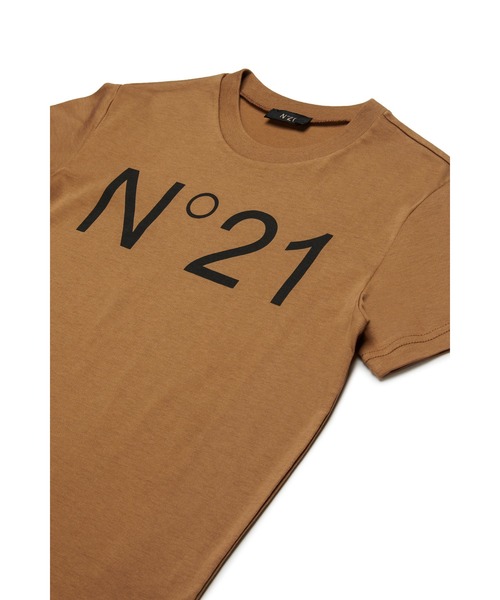 1点のみ！新品N°21 ヌメロヴェントゥーノ　ロゴTシャツ　10Y ホワイト ヌメロヴェントゥーノ N21 ロゴ 半袖T-シャツ （WHITE