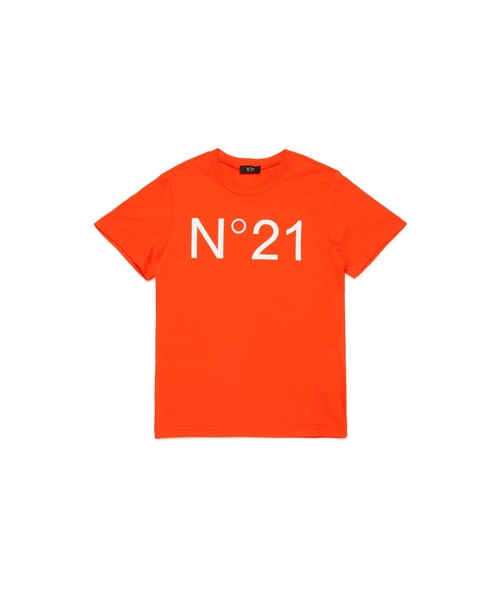 1点のみ！新品N°21 ヌメロヴェントゥーノ　ロゴTシャツ　10Y ホワイト n21173n0153.jpg