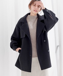 mysty woman | スタンドネックミドルコート　704988(チェスターコート)