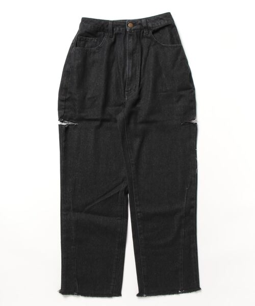 nemne store（ネンネストア）の「【 カット / ノーマル 2パターン展開 】ワイドバギーデニムパンツ（デニムパンツ・レディース・ブルー/ブラック/ブルー系その他/ブラック系その他・SMALL/MEDIUM）」の15枚目の写真