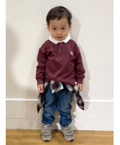 GAP（ギャップ）の「ヘビーウェイト ポロシャツ (幼児)（ポロシャツ・キッズ・ネイビー/ブラック/ワイン/カーキ・3 YRS/18-24M/5 YRS/4 YRS/2 YRS/12-18M）」の11枚目の写真