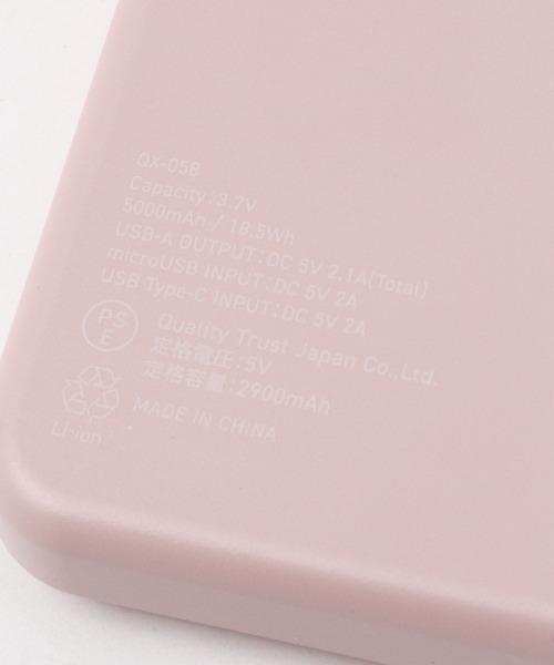 LOWRYS FARM（ローリーズファーム）の「コンパクトバッテリー５０００　972324（スマホグッズ・レディース・ホワイト/ピンク・FREE）」の7枚目の写真