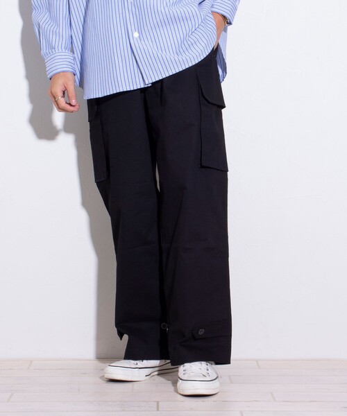 GLOSTER（グロスター）の「【GLOSTER/グロスター】M47 カーゴパンツ ミリタリー セミワイド（カーゴパンツ・メンズ・ブラック/オリーブ/ダークベージュ・S/M/L）」の2枚目の写真