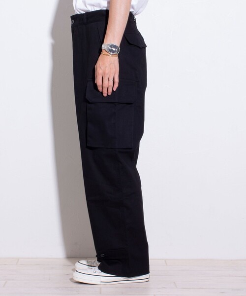 GLOSTER（グロスター）の「【GLOSTER/グロスター】M47 カーゴパンツ ミリタリー セミワイド（カーゴパンツ・メンズ・ブラック/オリーブ/ダークベージュ・S/M/L）」の12枚目の写真