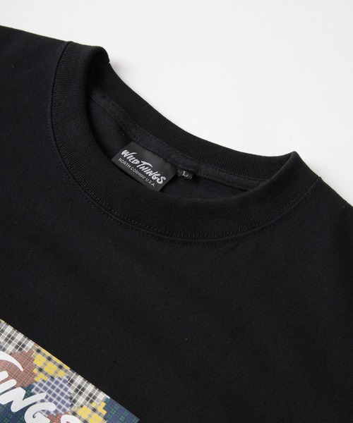 WILD THINGS(ワイルドシングス)の「【WILD THINGS/ワイルドシングス】ブランドロゴ ボックスロゴ プリントTシャツ/ 半袖Tシャツ/BOX LOGO T-SHIRT/ビッグシルエット(Tシャツ/カットソー・メンズ・グリーン/ホワイト/ベージュ/ブラック・M/L)」の13枚目の写真