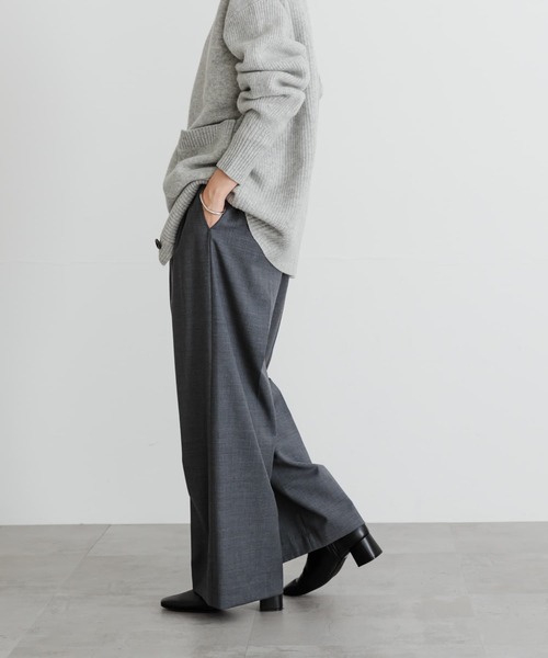 URBAN RESEARCH（アーバンリサーチ）の「杢ウールアシメタックワイド