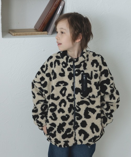 pairmanon（ペアマノン）の「【ママとおそろい】ボリューム袖 ボア 長袖 ブルゾン ジャケット アウター（ブルゾン・キッズ・スモークピンク/グレイッシュベージュ/グリーン系その他2/ブルー系その他3/ベージュ系その他/モカ/アイボリー/ブラック系その他2/ライトピンク/ブラウン系その他/ミント/ブラウン/ホワイト系その他/その他・150/130/110/90/100/140/120）」の14枚目の写真