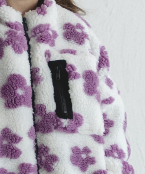 pairmanon（ペアマノン）の「【ママとおそろい】ボリューム袖 ボア 長袖 ブルゾン ジャケット アウター（ブルゾン・キッズ・スモークピンク/グレイッシュベージュ/グリーン系その他2/ブルー系その他3/ベージュ系その他/モカ/アイボリー/ブラック系その他2/ライトピンク/ブラウン系その他/ミント/ブラウン/ホワイト系その他/その他・150/130/110/90/100/140/120）」の19枚目の写真