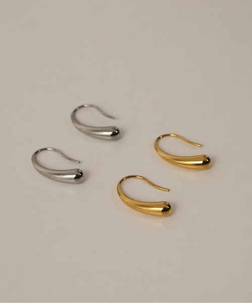 ORLEAN（オルレアン）の「金属アレルギー対応 ドリッピングフックピアス 両耳用 サージカルステンレス（ピアス（両耳用）・レディース・ゴールド/シルバー・フリー）」の4枚目の写真