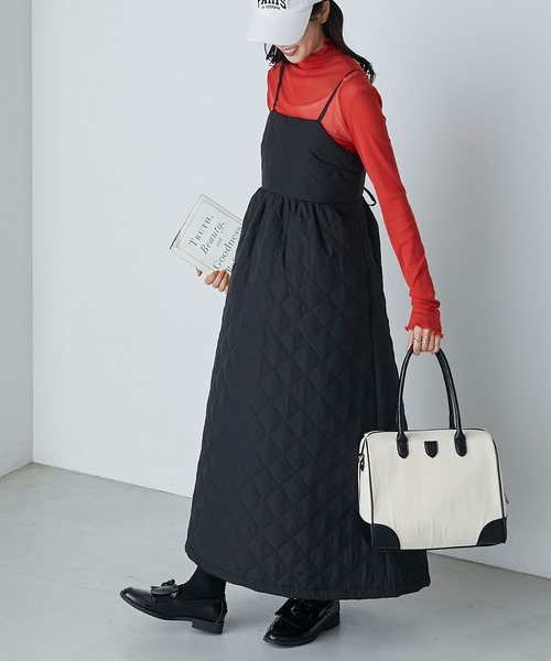 キルティングバックリボンキャミワンピース（ワンピース）｜BONLECILL