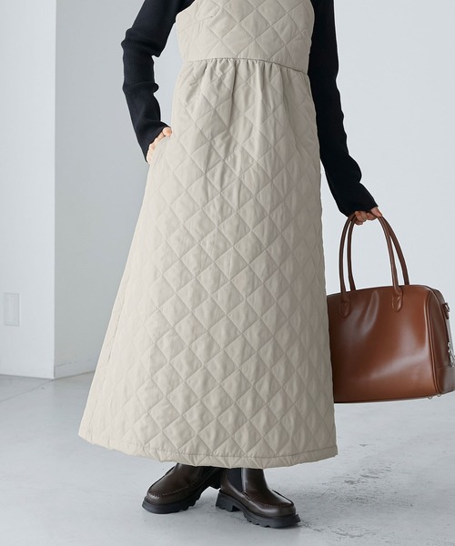 キルティングバックリボンキャミワンピース（ワンピース）｜BONLECILL
