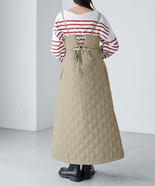 キルティングバックリボンキャミワンピース（ワンピース）｜BONLECILL