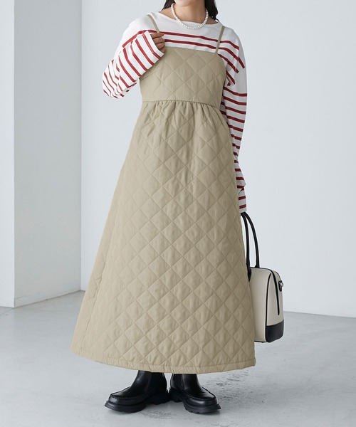 キルティングバックリボンキャミワンピース（ワンピース）｜BONLECILL