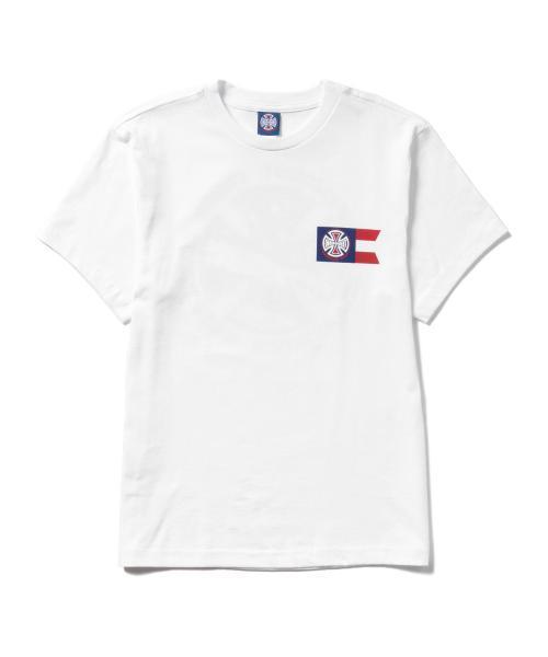 INDEPENDENT(インディペンデント)の「INDEPENDENT / FLAG FILL Tシャツ(Tシャツ/カットソー・メンズ・ホワイト・SMALL/MEDIUM)」の2枚目の写真