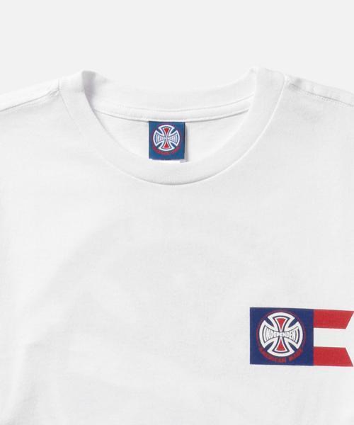 INDEPENDENT(インディペンデント)の「INDEPENDENT / FLAG FILL Tシャツ(Tシャツ/カットソー・メンズ・ホワイト・SMALL/MEDIUM)」の3枚目の写真
