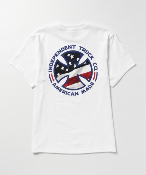 INDEPENDENT(インディペンデント)の「INDEPENDENT / FLAG FILL Tシャツ(Tシャツ/カットソー・メンズ・ホワイト・SMALL/MEDIUM)」の6枚目の写真
