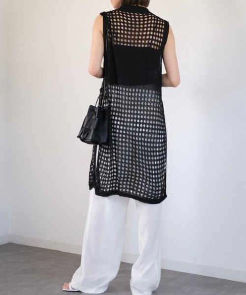 Reurie'(レウリィ)の「イントレチャートショルダーバッグ / intrecciato shoulder bag(ショルダーバッグ・レディース・ブラック/アイボリー・FREE)」の10枚目の写真