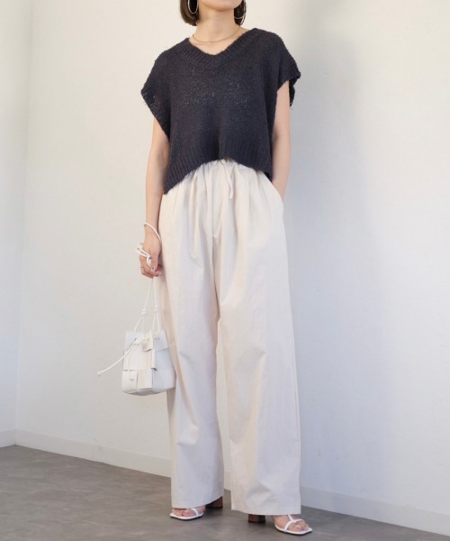 Reurie'(レウリィ)の「イントレチャートショルダーバッグ / intrecciato shoulder bag(ショルダーバッグ・レディース・ブラック/アイボリー・FREE)」の7枚目の写真