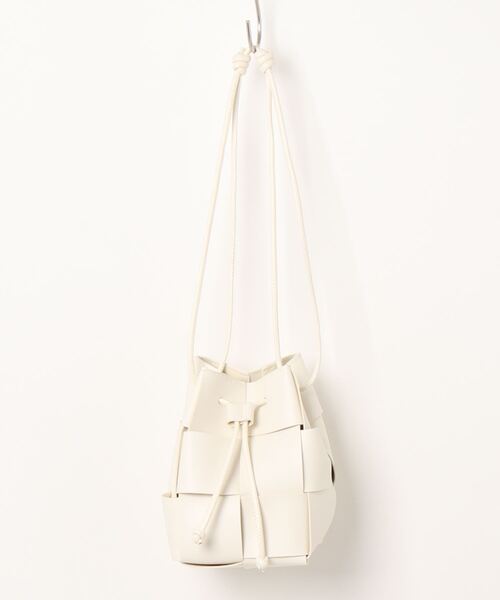 Reurie'(レウリィ)の「イントレチャートショルダーバッグ / intrecciato shoulder bag(ショルダーバッグ・レディース・ブラック/アイボリー・FREE)」の15枚目の写真