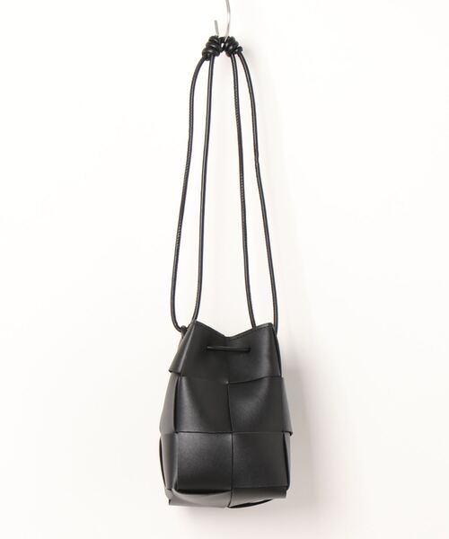 Reurie'(レウリィ)の「イントレチャートショルダーバッグ / intrecciato shoulder bag(ショルダーバッグ・レディース・ブラック/アイボリー・FREE)」の22枚目の写真