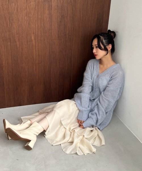 Olu.（オルドット）の「シマールーズニットカーディガン（カーディガン/ボレロ・レディース・ベージュ系その他/ブルー/グリーン/ピンク・FREE）」の20枚目の写真