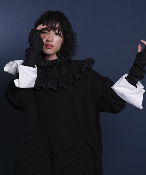 Firsthand（ファーストハンド）の「Firsthand/ファーストハンド アームウォーマー/アームウォーマー（アームカバー・レディース・ベージュ/ブラック/ピンク/オフホワイト・ONE SIZE）」の5枚目の写真