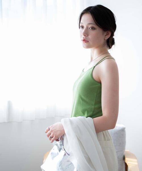 WEGO（ウィゴー）の「WEGO/ダブルストラップカップインキャミソール（キャミソール・レディース・グリーン系その他/ブラック/ホワイト・SMALL/MEDIUM）」の18枚目の写真