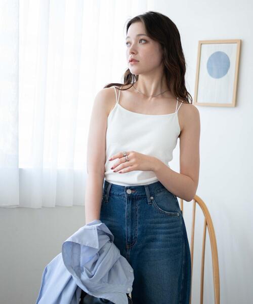 WEGO（ウィゴー）の「WEGO/ダブルストラップカップインキャミソール（キャミソール・レディース・グリーン系その他/ブラック/ホワイト・SMALL/MEDIUM）」の11枚目の写真