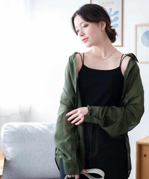 WEGO（ウィゴー）の「WEGO/ダブルストラップカップインキャミソール（キャミソール・レディース・グリーン系その他/ブラック/ホワイト・SMALL/MEDIUM）」の16枚目の写真